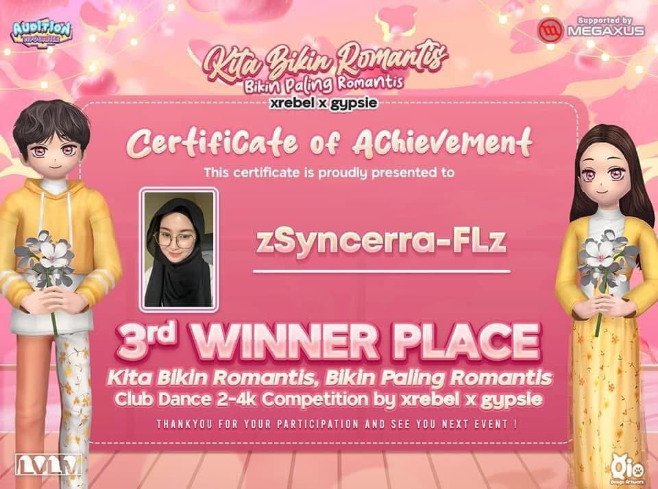 3rd Winner place