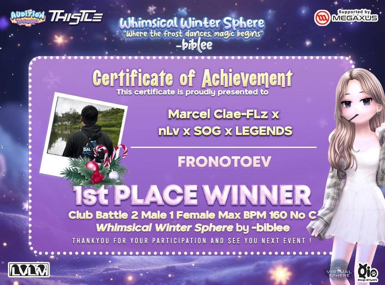 Online 1st Place - 3vs3 Team Battle 2Male 1Female