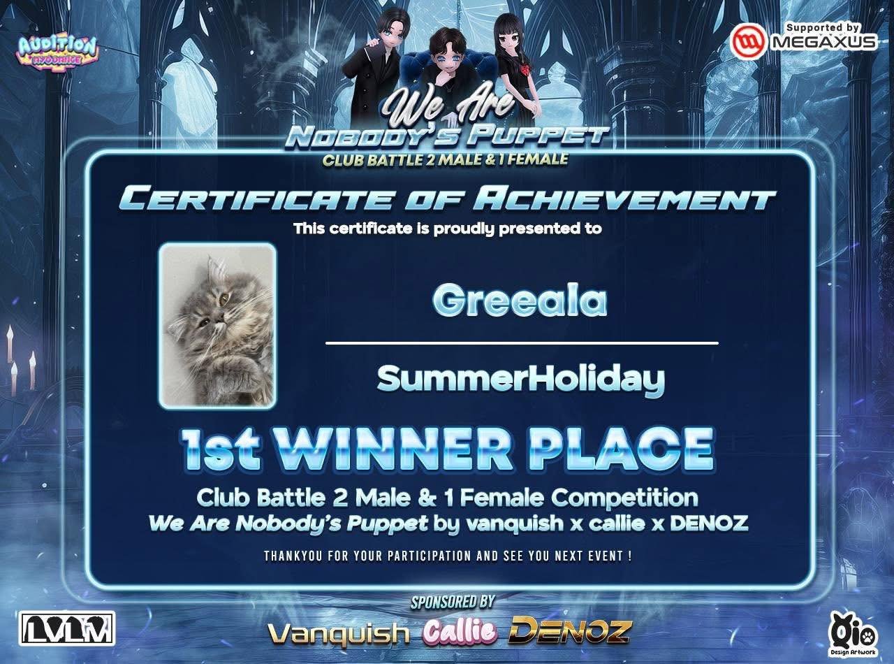 1st Place Club Battle 2 Male 1 Female