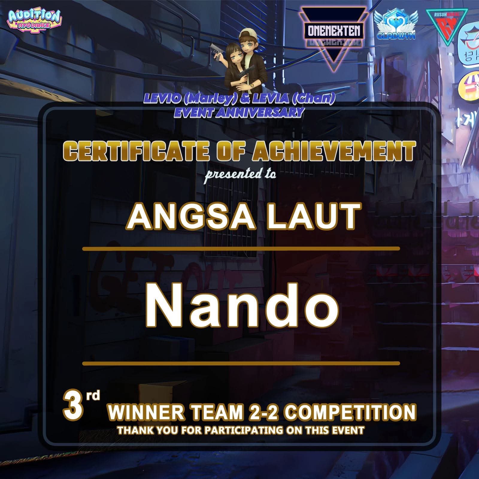 3rd Place - Team Competition