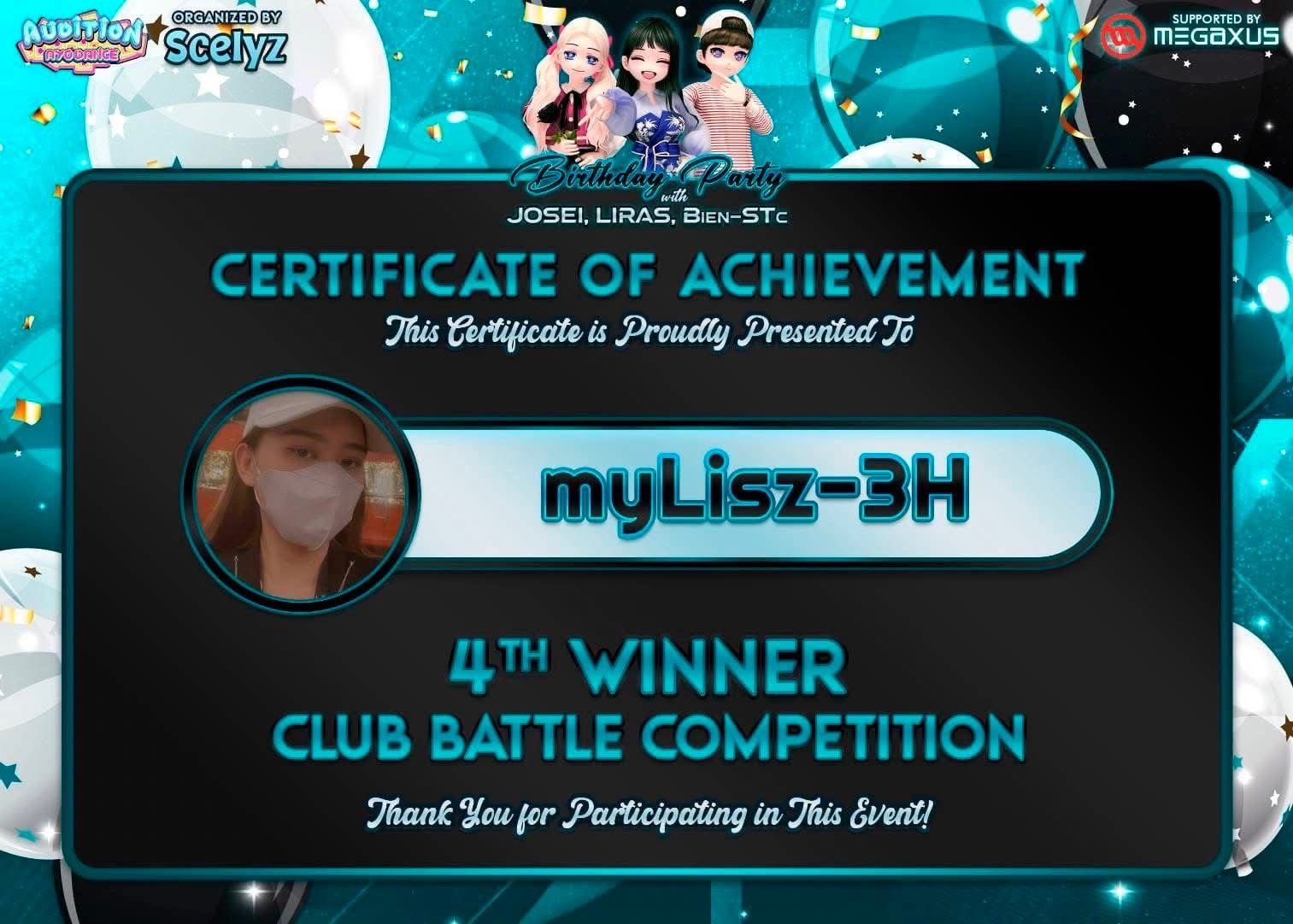 4th Winner Place