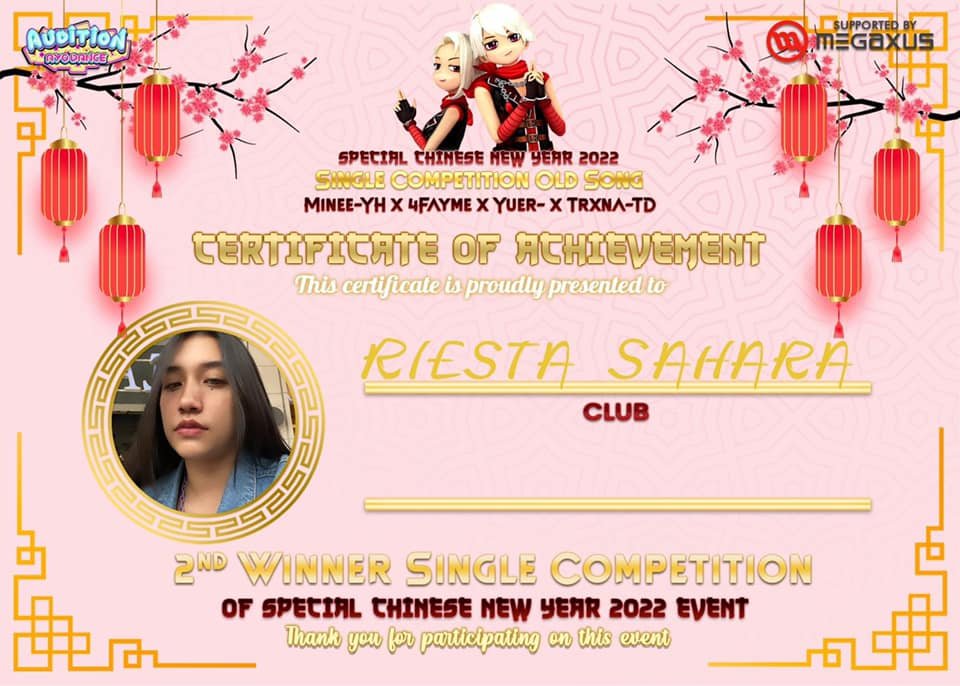 2nd Place Single Competition