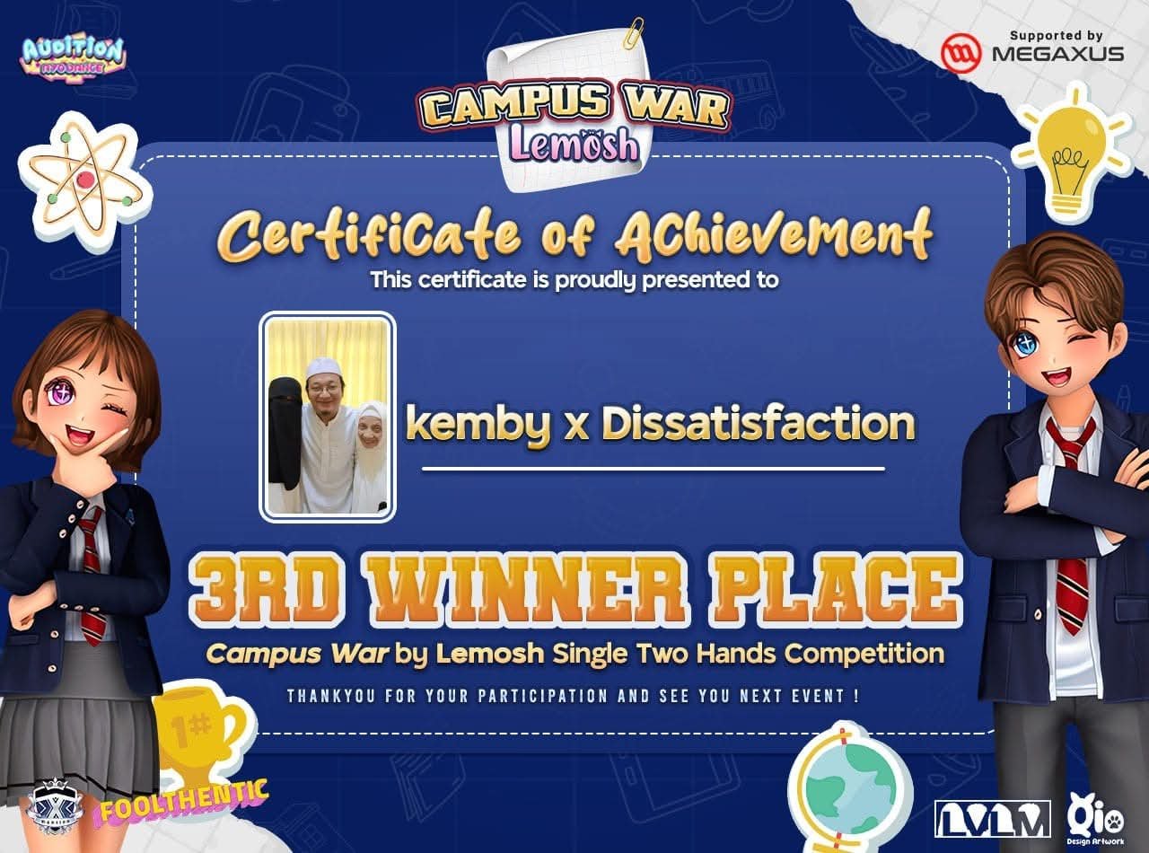 3rd Place single Two hands competition