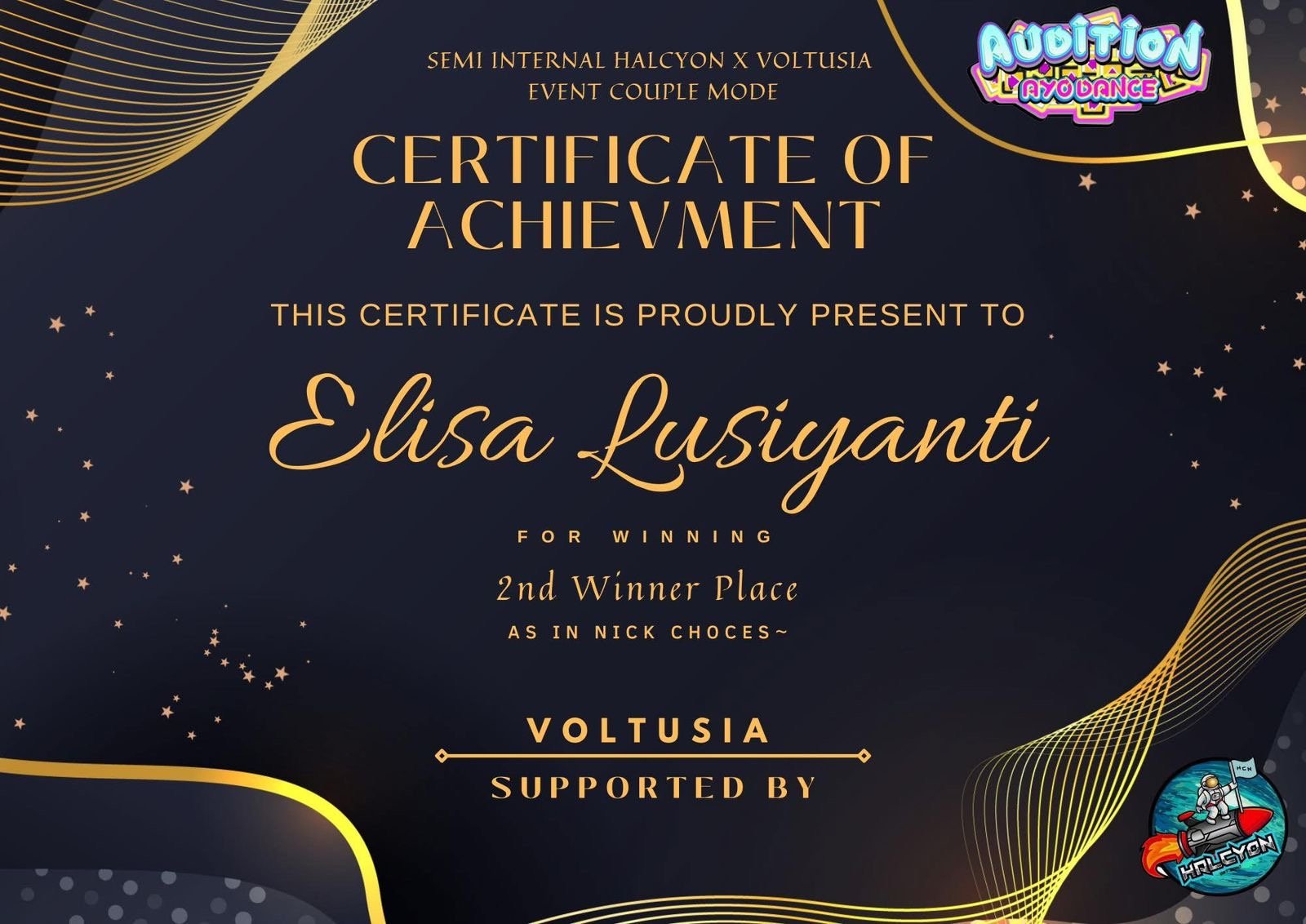 2nd Winner Place